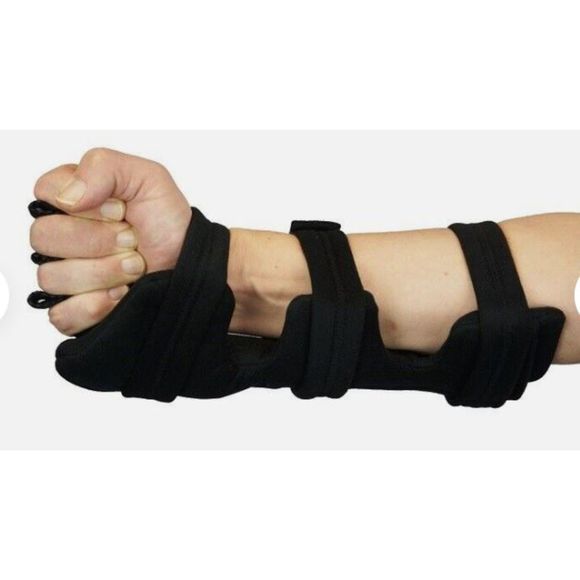 NEW in Package Comfortland Endeavor Deluxe Wrist Hand Splint Never Used Black - Picture 1 of 5